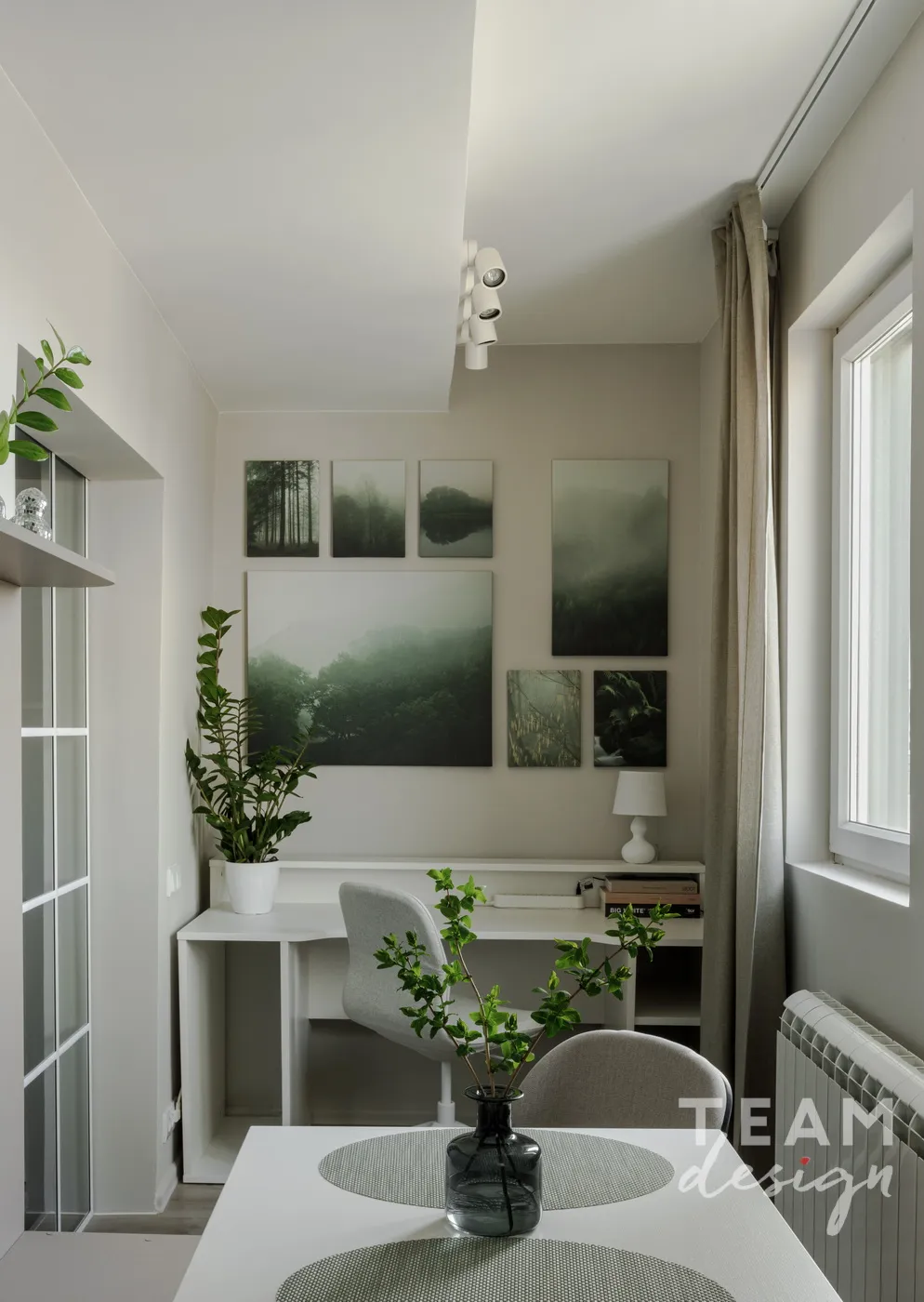 View of the home office area