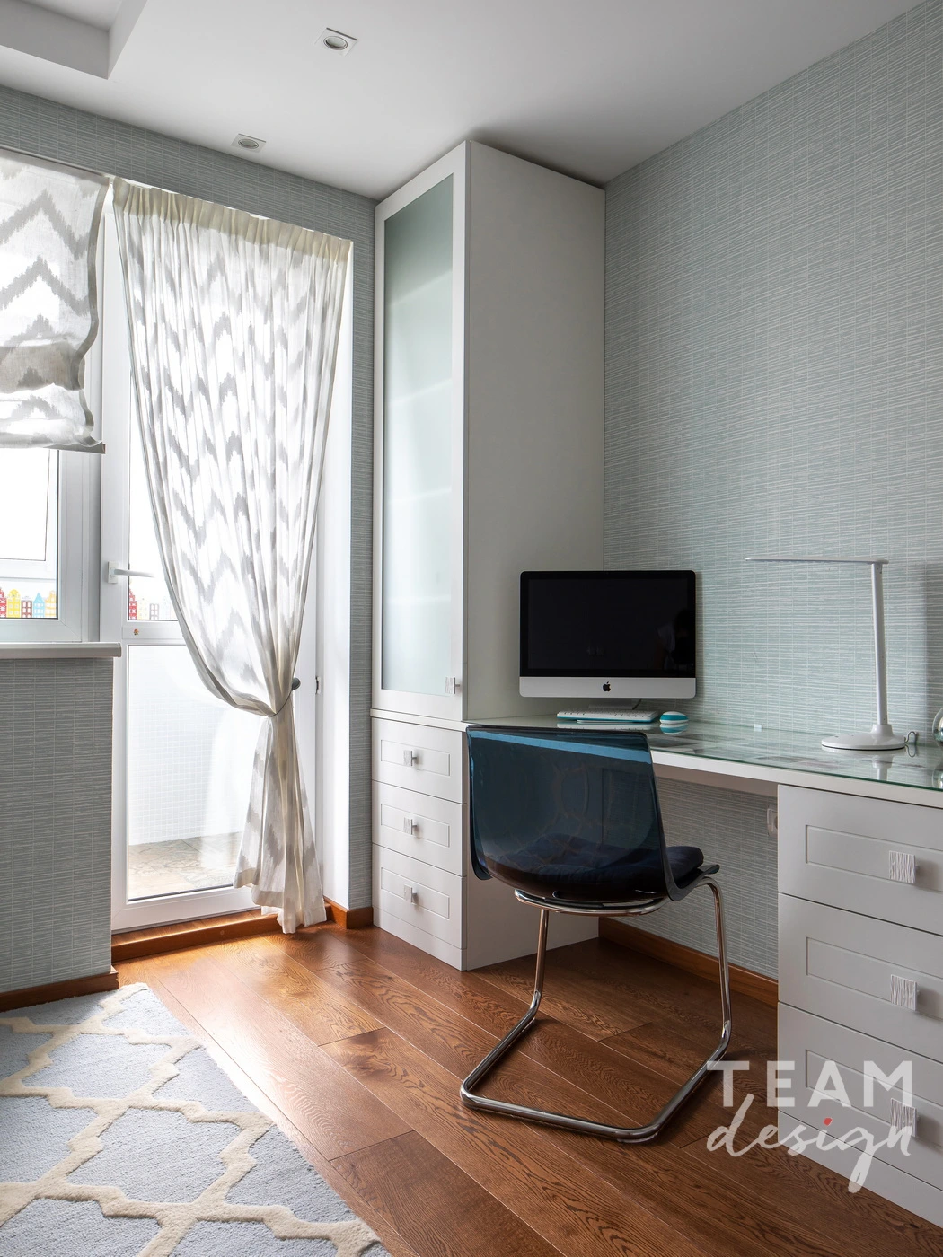 Teenager's room with balcony