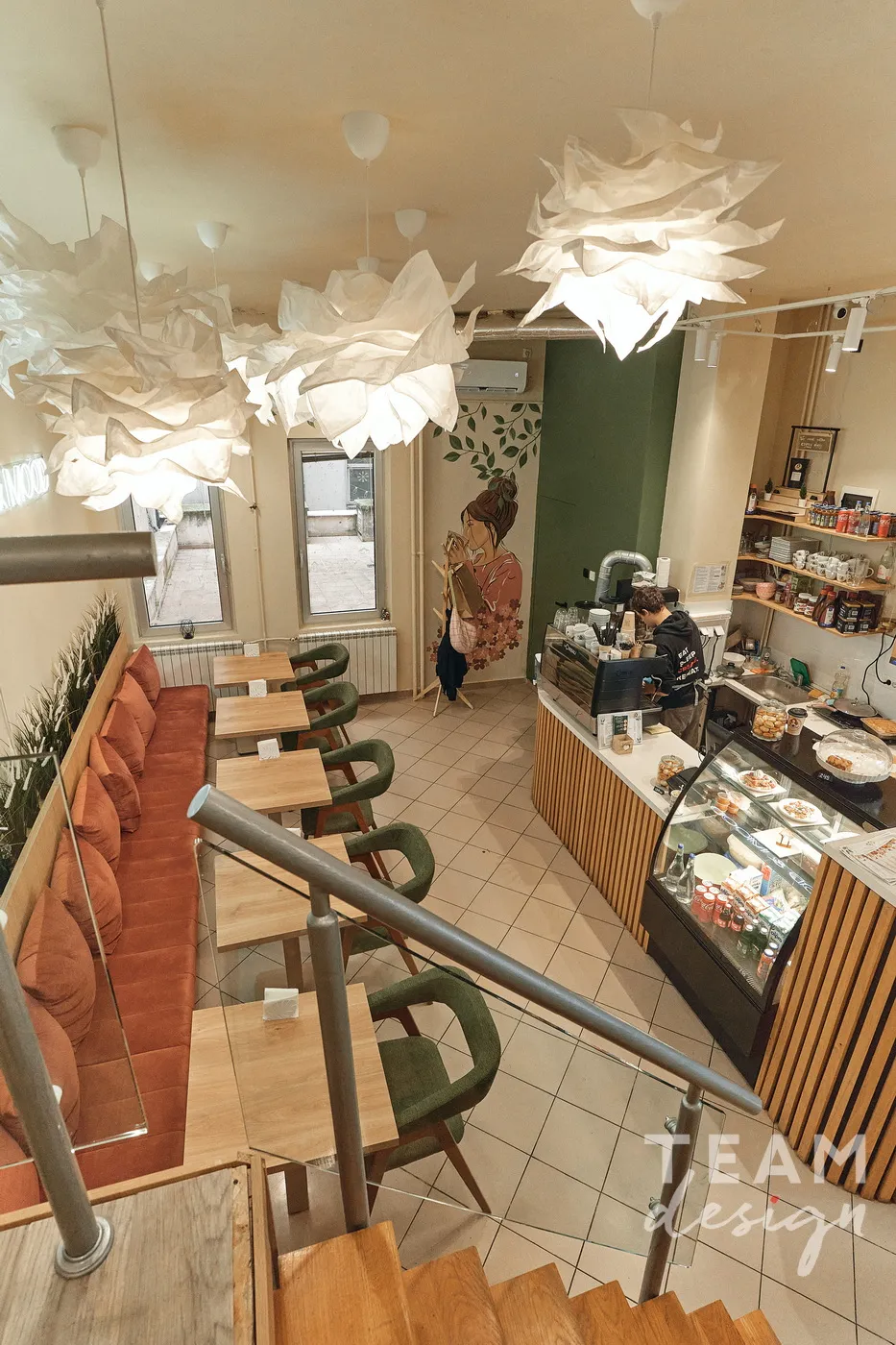 View on the first floor