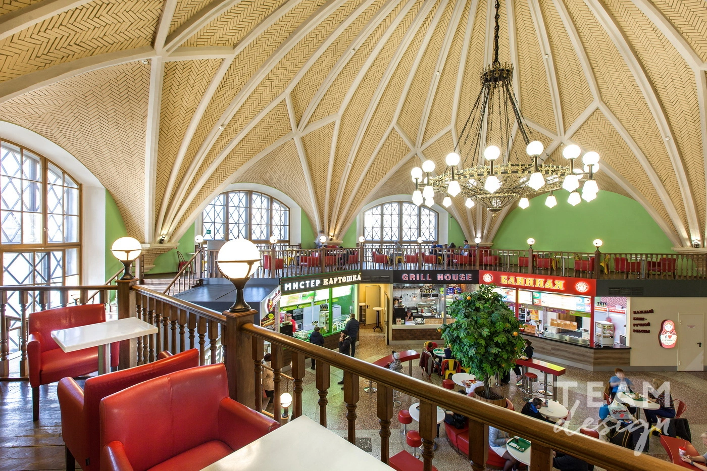 Dinig zone on the second floor